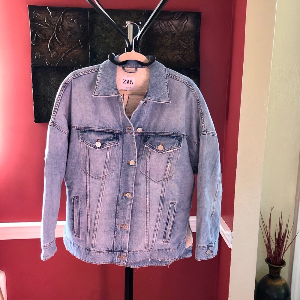 Zara Oversized Denim Jean Jacket - Picture 2 of 12